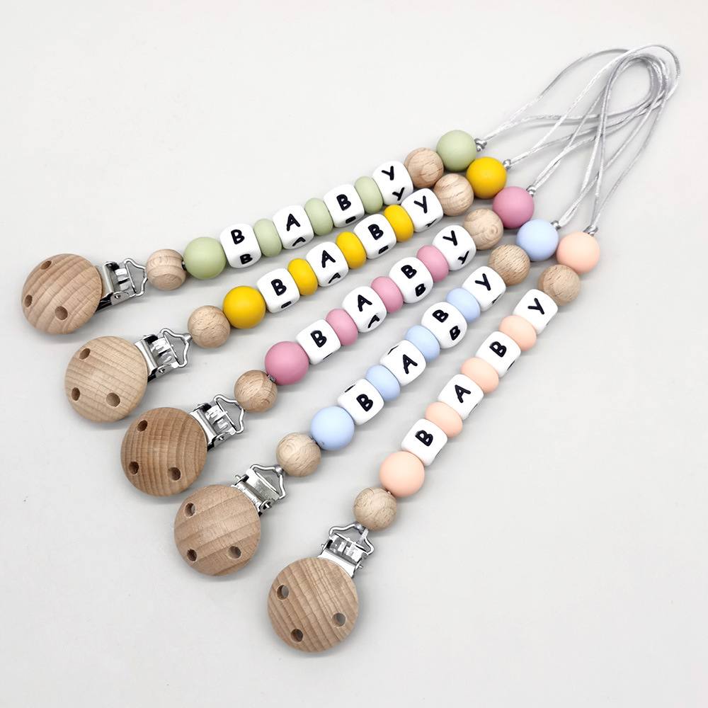 Baby Products - Clips para chupete con nombre personalizado,
