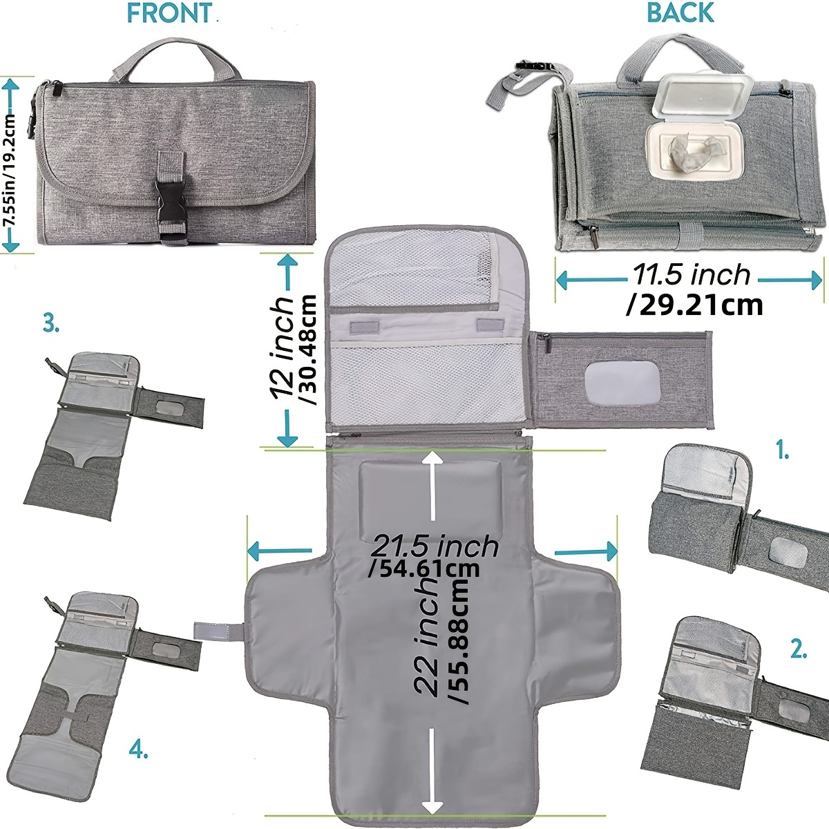 El mejor cambiador de bebé y c - Diaper Changing Mat reseña y precio